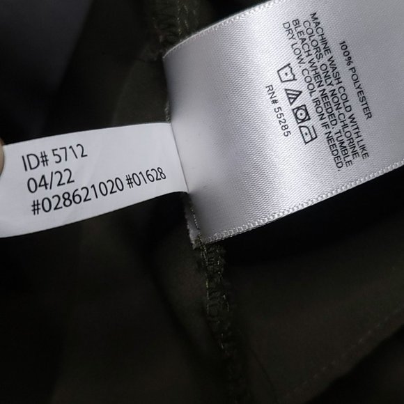 Express Sleeveless Twist Front Top Small Olive Green Zip Back - Picture 5 of 5